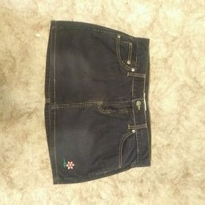 Hollister navy blue corduroy skirt